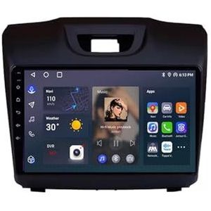Android 12 Auto Stereo MP5 Player 9'' Screen Autoradio Voor Isuzu D-MAX Chevrolet S10 2015-2018 Car-play Android Auto GPS-navigatie Bluetooth RDS FM AM DAB+ Radio Stuurbediening Voice Control(4 Core