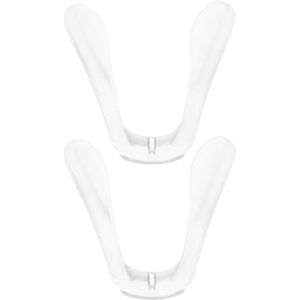 ECSiNG 2Pcs U-vormige Brillen Neus Pads Anti-Slip Siliconen Bril Brug Rubber Zadelriem Plug-in Brillen Neus Stuk Vervanging Transparant