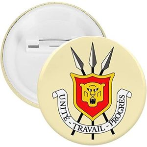 Burundi Nationaal Embleem Ronde Knop Broche Pin Leuke Blik Badge Gift Kleding Accessoires Voor Mannen Vrouwen