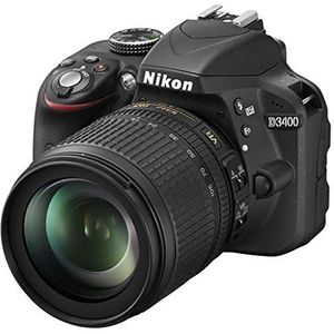 Nikon camera DSLR 3000 Mpix, Set, lens 18-105VR, zwart