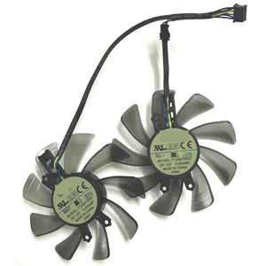 2 stuks T129215SU, grafische kaartventilator, 4-pins VGA-koeler voor Galaxy voor GTX 780 voor Hall of Fame 6 GB