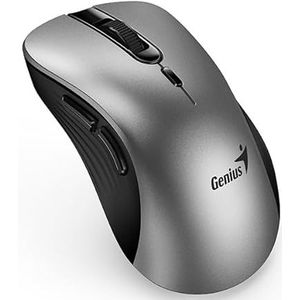 GENIUS MUIS: ERGO 8100S AI draadloze ergonomische stille muis - zilver