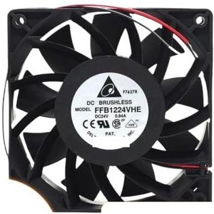 12 cm snelheidsventilator voor Delta FFB1224VHE 120 mm 24 V luchtstroomkoelventilator voor lassers, servers en industriële apparatuur