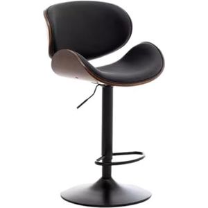 Barkrukken Barstoelen, Hoogte Verstelbare Barstoelen Barkruk 360 ° Draaibare Barkruk Voor Bar Koffie Thuis Restaurant Keuken Teller Krukken Keukenstoelen(Black)