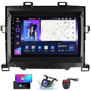 Android 13 2 DIN autoradio voor Toyota Alphard H20 2008-2014-GPS Navi | Gratis achteruitrijcamera| 9 inch Scherm met Carplay Android Auto/FM RDS DAB/BT 5.0/SWC/DSP Stereo(NF-5)