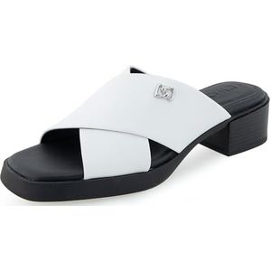 Aerosoles Duane Slide sandaal voor dames, Wit Pu, 39.5 EU