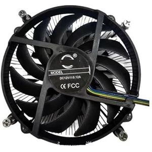 Ultradunne CPU-koeler 1U All-in-One, koperen zuil 30 inch en 85 W, 10e generatie, 12e generatie