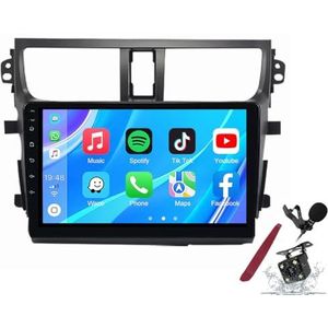 Android 14 Autoradio Sat Navi voor S-uzuki Celerio (2015-2018) 9 Inch Touchscreen Multimedia Speler met Draadloze Carplay GPS Navigatie FM RDS Bluetooth 5G-WiFi SWC DSP,M120s