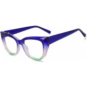 Nepbrillen, Brilmonturen Cat Eye Unisex Blauw Licht Barrière Multicolor(Blue)