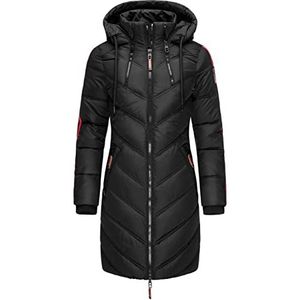 Marikoo Armasa Winterjas, gewatteerde jas voor dames, XS - XXL, zwart, XS