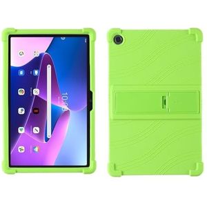 Tablet Stand Case Geschikt for Lenovo Tab M10 HD 2e Gen 10.1inch 2020 TB-X306F TB-X306X Siliconen Cover(Green)