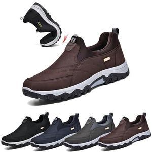 Vrijetijdsschoenen for heren, orthopedische schoenen, antislip wandelschoenen, sportschoenen for heren, comfortabele en ademende schoenen, reisschoenen(Brown,39/245mm)