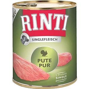 RINTI - Singlefleisch - Hondenvoer - Puur Kalkoen - 6 x 800 g