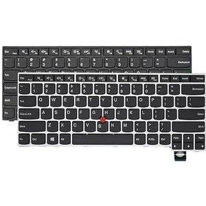 Amerikaans Russisch Engels toetsenbord voor Lenovo voor Thinkpad 13 T460s T470s S2 2e laptop met achtergrondverlichting(Grey)