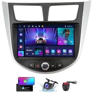 Android 13 Dubbel DIN autoradio voor Hyundai Verna 2010-2016-GPS Navi | Gratis achteruitrijcamera| 9 inch Scherm met Carplay Android Auto/FM RDS DAB/Bluetooth/SWC/DSP Stereo(NF-2)
