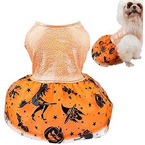 Halloween-kostuums voor honden - Feestoutfits feestdagen | Hondenjurk Hondenkleding Feestkleding Pompoen Puppy Katten Rokken Kat Pompoenkostuum Kleding Hondenkostuum