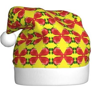 SSIMOO Aardbei Clipart Volwassen Pluizige Kerst Hoed-feestelijke Decoratie Hoofddeksels Voor Partijen En Vakantie