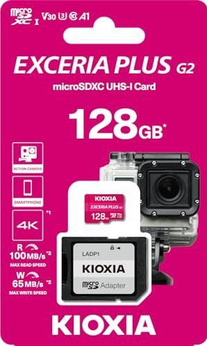 Kioxia - Exceria Plus G2 - Geheugenkaart - Roze - 128 GB - U3 - UHS-I