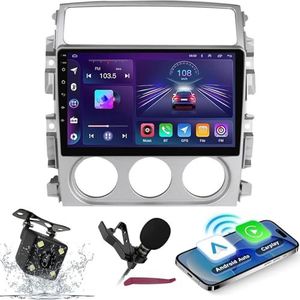Android 14 Autoradio Navi voor S-uzuki Liana 2004-2008 9 ""Schermradio met draadloze carplay Android Auto GPS Navigatieondersteuning Bluetooth 5.0 HIFI FM 5G-WiFi SWC MIC-camera,M400s