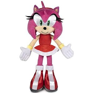 Play by Play Sonic the Hedgehog, pluche dier, 30 cm groot, pluche dier, verjaardagscadeau, kind, zacht pluche dier, ideaal voor alle leeftijden (Amy Rose Sonic)