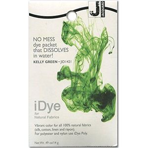 Jacquard iDye stof kleurstof, kant polyester spandex katoen nylon faux mesh vinyl lederen zijde, Kelly groen