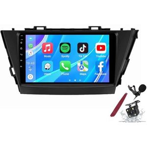 Android 14 Autoradio Sat Navi voor T-oyota Prius(2012-2017) 9 Inch Touchscreen Multimedia Speler met Draadloze Carplay GPS Navigatie FM RDS Bluetooth 5G-WiFi SWC DSP,M120s