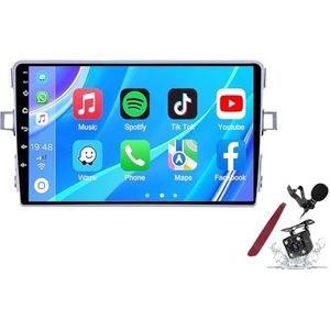 Android 14 Autoradio Sat Navi voor T-oyota Verso (2009-2018) 9 Inch Touchscreen Multimedia Speler met Draadloze Carplay GPS Navigatie FM RDS Bluetooth 5G-WiFi SWC DSP,M100s