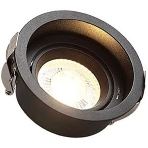 Downlights Inbouw, Inbouw, Plafondlamp， Rond wit armatuur, 5W LED-inbouwarmaturen Plafondverlichting, 3000K-6000K selecteerbaar daglicht Retrofit Eyeball Retrofit Spotlight(Size:A)