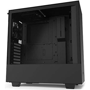 NZXT H510 - CA-H510B-B1 - compacte ATX Mid-Tower PC Gaming Case - Front I/O USB Type-C-poort - gehard glas zijpaneel - kabelmanagementsysteem - klaar voor waterkoeling - zwart