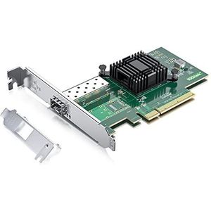10 GB PCI Express netwerkkaart voor Intel X520-DA1-82599EN chip, enkele SFP + poort, 10 GB NIC PCI Express X8 netwerkinterfacekaart voor Windows Server, Win7/8/10, Linux, VMware ESX