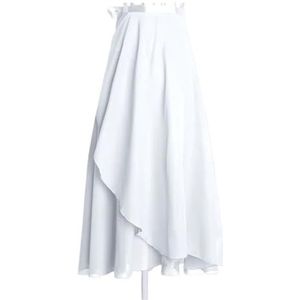 AYWTIUN Chiffon Dans Rok Chiffon Ballet Tutu Dans Rok Dans Skate Wrap Sjaal Gymnastiek Ballerina Lange Ballet Rok Vrouwen Ballet Dans Jurk, Wit, One size