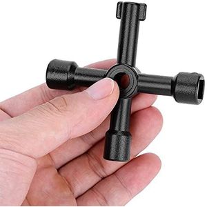 4 stks lift water meter klep kruis sleutel inner driehoeksleutel stijl- d silver center six-side