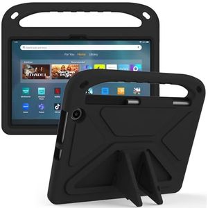 Tablet PC-hoes Compatible With Fire Max 11""2023, shock absorbing, with handle,EVA, holder, sturdy tablet case for kids, lightweight Bescherming(Siyah)