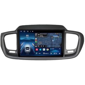 Android 14.0 2 Din Autoradio 9"" Touchscreen Auto Stereo voor KIA Sorento 2014-2017 met Draadloze Carplay Android Auto GPS navigatie AHD Omgekeerd beeld Stuurwielbediening(P2(2G+32G))