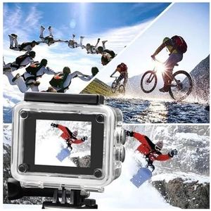 4k actiecamera wifi duiken sport DV HD waterdicht buiten onderwater(White)