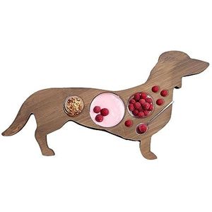 Teckel Snijplank - Decoratieve Voedselborden Voor Fruit Grote Capaciteit | Grappig voorgerecht dienblad, decoratieve voedselborden voor fruit, houten dinerbord voor hondenliefhebbers Fivetoo