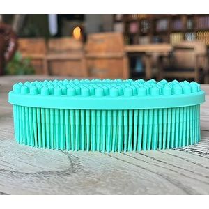 Hoogwaardige sensorische stofborstel voor kinderen, autisme, zachte siliconen lichaamsreiniger, sensorische stofborstel, 2-in-1 ergotherapie, siliconen sponsborstel voor