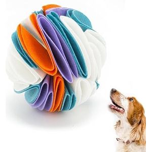 BOSREROY Vilt interactieve voedseldosering snuifbal - hondenpuzzel neuswerk speelgoed met traktatie doseerfuncties