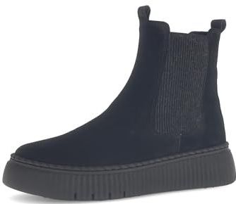 Gabor Chelsea Boots voor dames, beste pasvorm, Zwart 17, 35 EU