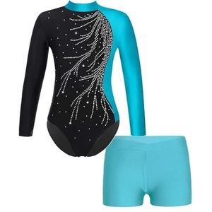 Turnpakje - Gymnastiekpakje - Met Lange Mouwen - Danskleding - Yoga-onesie voor Meisjes