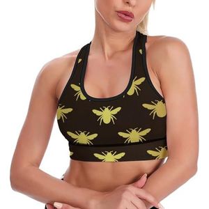 Golden Bee Ademend Sport BH Voor Vrouwen Draadloze Workout Yoga Vest Ondergoed Racerback Crop Tank Top L