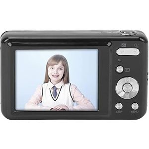 48 MP Digitale Camera, Continu Fotograferen 8x Optische Zoom Digitale Camera voor Kinderen Beginner Metaal (Zwart)