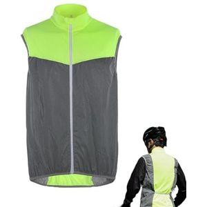 Reflecterend vest voor heren, reflecterend vest - Zichtvest voor fietsen | Reflecterende bouwvesten met hoge zichtbaarheid voor heren, dames, veiligheidssportvest