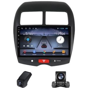 Android 13 Autoradio geldt voor Mitsubishi RVR Outlander Sport ASX 1 2010-2016 10 inch Touchscreen Autoradio met Wireless Carplay Android Auto GPS Bluetooth WiFi+Telecamera Achterkant(NF-1)