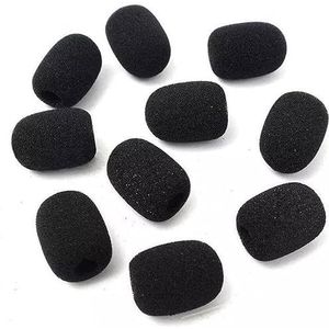 GANPUB 10Pcs Zwarte Microfoon Headset Grill Voorruit Spons Foam Mic Cover Prijs Zwart Groothandel, Voorruiten en Pop Filters, Voorruiten en Pop Filters