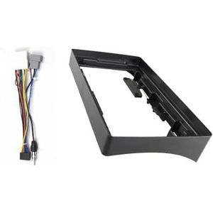Voor N&issan Voor Pathfinder R51 2004-2012 Voor NAVARA D40 2006-2012 9"" Autoradio Fascia MP5-speler Frame 2 Din Hoofdeenheid Dashboard Auto Fascia Radio Paneel(Frame an cord)