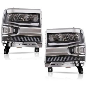 Auto Koplamp Lens Voor Silverado 1500 2016-2018 Led Koplampen H7 Led 12v Led Licht Auto Head Lamp(B)