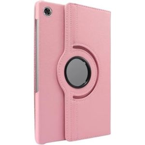 360 roterende PU lederen tablethoes geschikt for Lenovo Tab M10 Plus 3e generatie 10,6 inch TB-125F/128F-hoes(Pink)