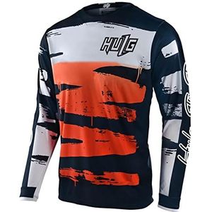 Heren Wielertrui MTB Tops, MX MTB Lichtgewicht Materialen, Ademend Materiaal, Mountainbike Lange Mouw Ademend Comfortabel Zacht Vochtvochtafvoermiddel Wielertrui