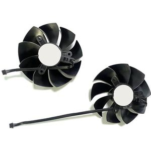 85 mm PLA09215S12H 4-polige koelventilator voor RTX 2080 2080TI grafische kaart voor RTX 2080 Ti 2060 2070 SUPER Gaming (bruin)